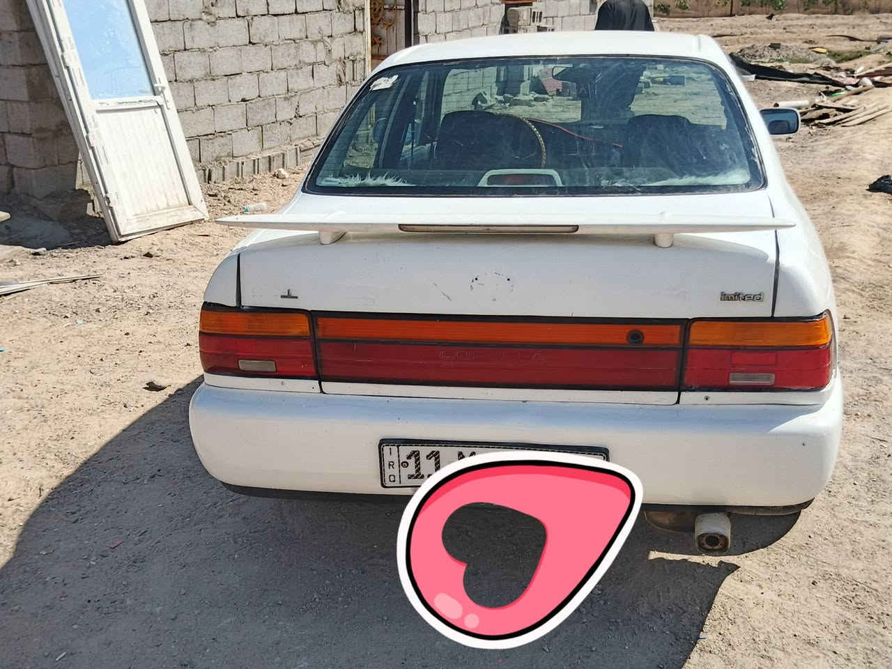 سيارة كورلا مديل 94 بأسمي سنويه للـ 27 مكينة وكير كفاله  حداديه هستوى مسويها سعر 50 وبيها مجال مكاني البصرة خور الزبير رقم ***********
