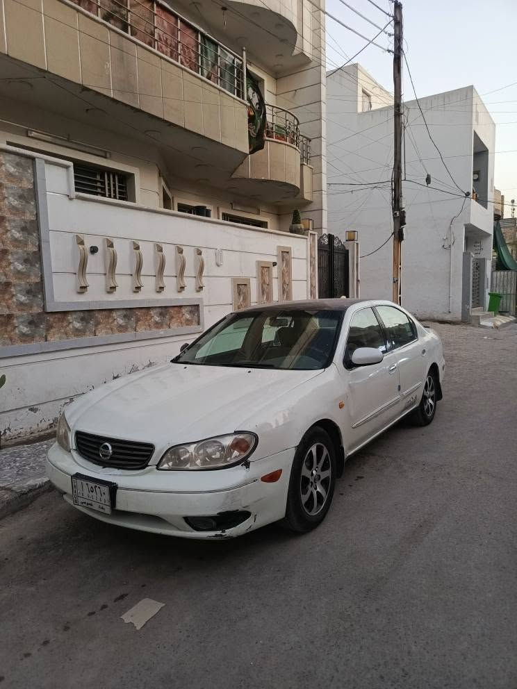 سلام عليكم
نيسان مكزما موديل 2001
تبريد تهم تاير كلشي شغال 
بيها 3قطع صبغ ابيع احزام ما بيها ضرر 
العنوان بغداد المشتل 
السعر ب 50وبيها مجال 
*********** بغداد, العراق
