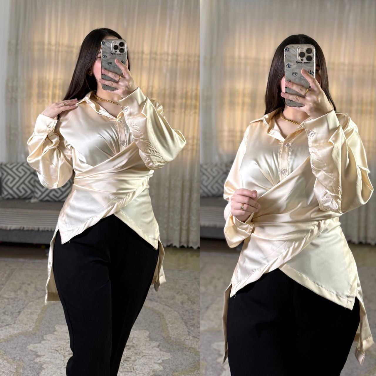قميص نسائي 
 
خامة ستن امريكي لامع ثقيل 

M. L.XL. 2XL. 3XL.

سعر درزن القميص 130الف

سعر القطعة مفرد 19 الف 

 
توصيل جميع المحافظات 5 الف


**إذا كنت صاحب هذا الإعلان وتريد حذفه لأي سبب، رجاءا أرسل رسالة إلى الدعم الفني**