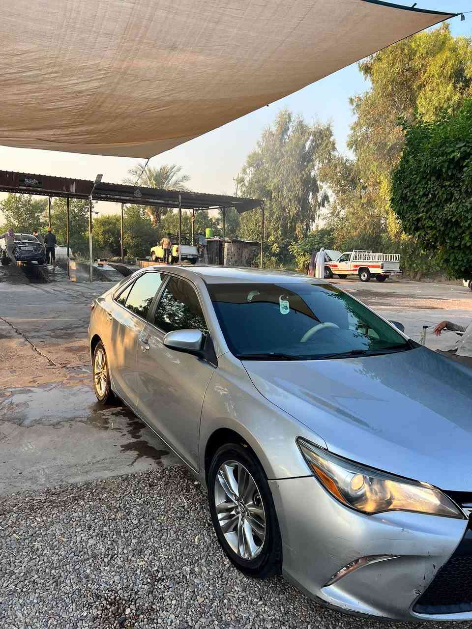 السلام عليكم 
للبيع فقط 
كامري موديل ١٥ 
كير محرك تبريد كفاله 
السياره حادثها من امريكا يم قفل الجنطه ماواصل للحوض الجنطه مبدله بلاديه بدون صبغ وبيها شخط بل بوب اليمنى وارشن رش والجاملغ الامامي كلير والخلفي كلير
 السياره بچم كبس بدون ايرباگات شرط 
السعر ١٣٥ $ وبيها مجال 
عنوان السياره الضلوعيه -الجبور 
للاستفسار الاتصال على الأرقام 
***********
***********
