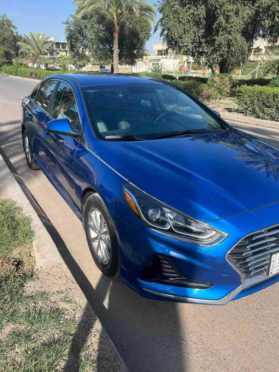 سوناته موديل ٢٠١٨ وارد امريكي حادثهه خلفي وبيهه جاملغ امامي ضربه بسيطه ***********
