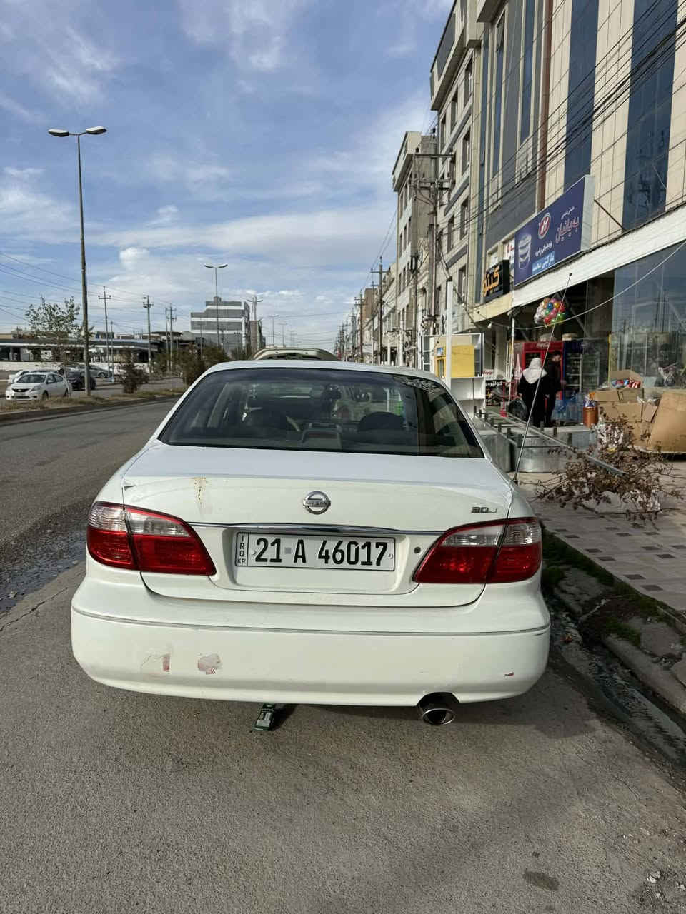 نيسان مكزيما ٢٠٠٢ دو پارچە وپەڵەیەک بۆیاخە گیر ومەکینە بەشەرت تەبرید سارد وگەرم بەشەرت سەنەوی هەتا ٢٠٣٠ هەزە تا مانکی ٦ کارەبایتی هەموی بەشەرتە یەک بورغی نەقس نیە بە ناو کردن بەشەرت سعری ٥٨ وکەمەک مەجال *********** وەتساب 
***********کۆرک 
نيسان مكزيما ٢٠٠٢ قطعتين وشبر صبغ كير ومكينة بشرط لاصرف ولا بخار تبريد وتدفئه بشرط سنوية لحد ٢٠٣٠ وهزة لشهر ٦ كهربائيات السيارة كلة بشرط مابي برغي نقص تحويل بشرط سعر ٥٨ وبي مجال بسيط حك الجية *********** بي واتساب 
***********
