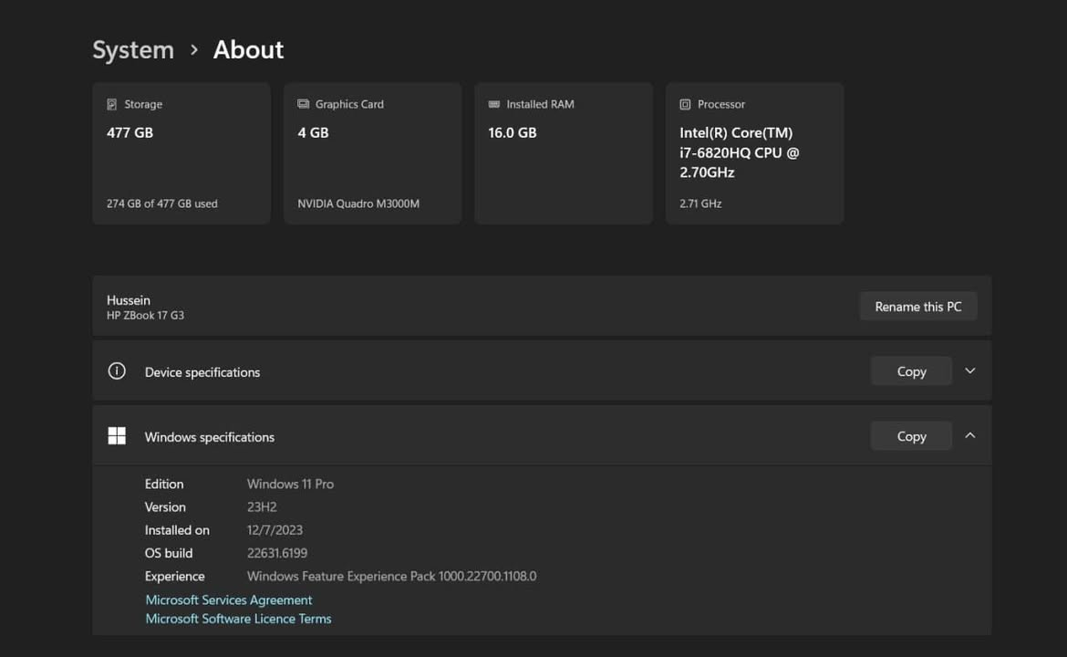 للبيع:  HP ZBook 17 G3 

​إذا كنت تبحث عن حاسبة تجمع بين قوة التصميم الهندسي ومتعة الألعاب الضخمة، فهذا الجهاز هو خيارك الأمثل. مجرب وشغال على أثقل البرامج وأحدث الألعاب بسلاسة تامة.

​المواصفات العالية:
​المعالج: Intel Core i7-6820HQ (نسخة الأداء العالي).
​الذاكرة: 16GB DDR4 RAM.
​الهارد: 512GB SSD Samsung (سرعة خارقة).
​كارت الشاشة: NVIDIA Quadro M3000M بذاكرة 4GB GDDR5 (كارت مخصص للأعمال الثقيلة والألعاب).
​الشاشة: 17.3 بوصة العملاقة لتجربة لعب ومشاهدة سينمائية.

​🎮 قائمة الألعاب والبرامج الشغالة عليه 
​أولاً: البرامج الاحترافية:
​Adobe Photoshop (أحدث نسخة): يعمل بسرعة فائقة في التصميم والمعالجة.
​ثانياً: ألعاب القصة والغرافيك العالي (AAA):
​God of War (الرابع والخامس)
​Ghost of Tsushima & Horizon Zero Dawn
​Uncharted 4 & The Witcher 3
​Tomb Raider & Sekiro
​ثالثاً: الألعاب التنافسية والرياضية:
​GTA 5 & PUBG & Delta Force: 
​Tekken 8
​Battlefield 6 (طور القصة)
​PES 2021 & eFootball (الحديثة):
​تفاصيل إضافية:
​الحاسبة بنظافة ممتازة جداً.
​توجد طخة بسيطة جداً في الزاوية (خارجية فقط) لا تؤثر على الشاشة أو الأداء نهائياً (موضحة بالصور).
​النظام: ويندوز 11 برو الأصلي.
​💰 السعر: 515 ألف دينار 
📍 للاستفسار والتواصل: ***********
