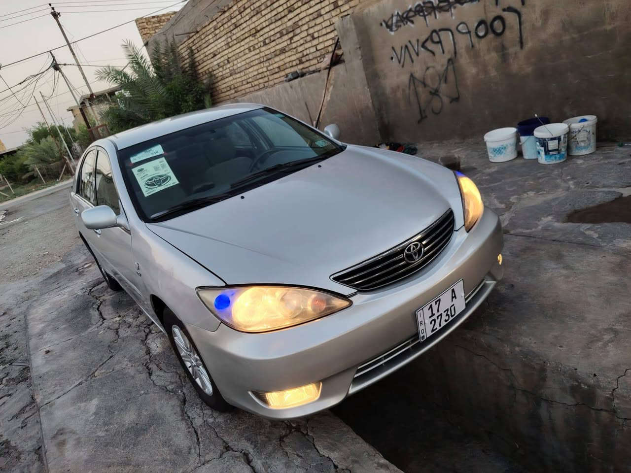 يا الله لبيع كامري خليجي موديل 2006 رقم انكليزي مثنى سنويه ل 31
بسمي مكينه كير كفاله 2400 تبريد قطعتين  مشروط  حداديه 75 ع 100 

مكفوله من الضربه القويه بيه جاملغ امامي فقط السياره مصبوغه جماليه 

تخم تاير توني شاده كهربائيات كله شغاله غرفته بالجيس 

عنواني نجف الاشرف السعر 90 بيه مجال لشراي الاتصال برقم ‏‪***********‬‏
