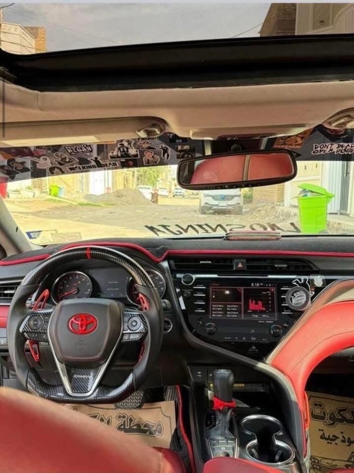 كامري 2019 XSE بانزين فول بانوراما
ضررها دعامية وخشم البنيد 
مبدل اصلي نفس اللون بدون صبغ ولا دواخل
شفتات بالستيرن
رقم واسط دولي باسمي
سنوية لغاية 2030
شاشة چبيرة
بچم لكزز
دركة كاربون فايبر
بك لايت لكزز متغير الوان على التليفون
كشنات جلد احمر
سايد بريك بصمة
اوتو هولد
سستم صوت بالجنطة
شاحن وايرلس
تدفئة بالكشن
تخم تاير جديد 
دسكات جدد
عبوة بانزين جديدة
مسطرة بخاخات وبلكات جديدة
ادامة كاملة مسويلها
عازل حراري شفاف كل الجام
رادار امامي وتوقف ذاتي
رادار جانبي
للتواصل *********** متوفر واتساب
السعر 170 قابل للتفاوض