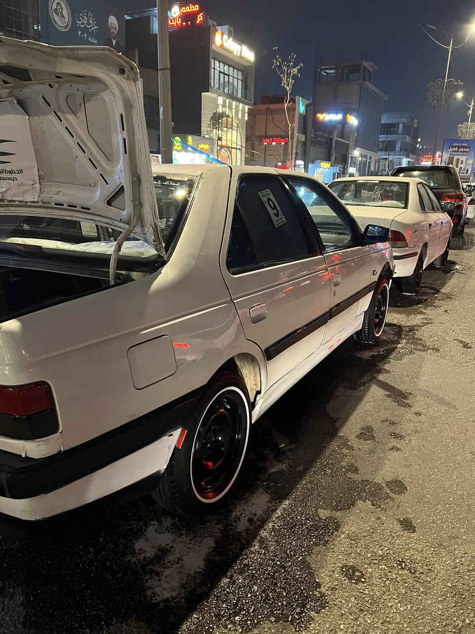 سلام عليكم بيجوه 405glx موديل 2009 بسمي مصفره غرامات محرك 1800 كير ومحرك مكفولات حداديه 100/100  تايرات جدد خطه مشط جديد تبريد شغال اشاير بأمري مناقصها برغي  سياره مبدل بيها جاملغ الأمامي فقط لان بـَسـہ. خياس بدلته بدون ضربه  سعر سياره 36وبيها مجال. مكاني نجف قضاء  المشخاب ***********
