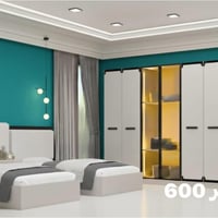 موديل فيروزه • ٥ قطع • إنارة مخفية