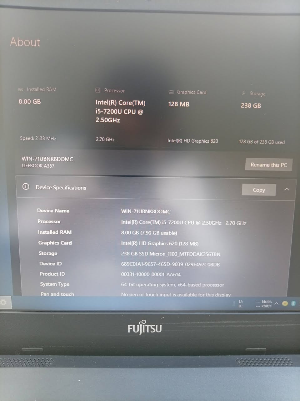 للبيع لابتوب فوجستو الياباني الموصفات موضحة بالصور  السعر 180 الف
للتواصل / ***********
العنوان / ديوانية
