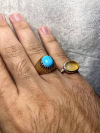 اللهم صل على محمد وآل محمد خاتم من الفيروز النيشابوري لبة سمائية   مقا...