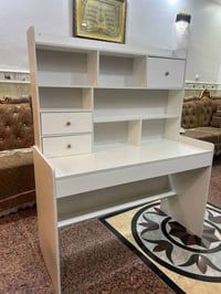 ميز دراسي • ميز مكتبي • طاولة دراسة • مكتب ابيض • ميز قياس 150x120x50 ...