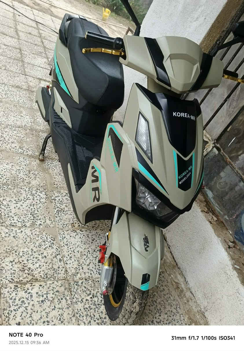 سلام عليكم دراجه للبيع خير من الله نضيفه بطاريات نضيفات كلش سرعه 99 بك وره بيه سعره ٥٥٠ وبيه مجال رقمي ***********
