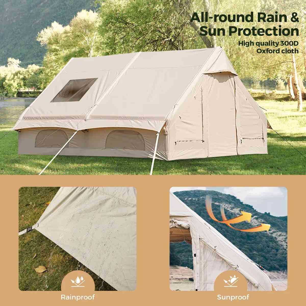 خيمة نفخ حجم عائلي
طول 4
عرض 3
ارتفاع 2
وزن 30 كيلو 
كامل ملحقات 
ارضية جلد ثخين انبوب هواء حجم كبير 
سقف طبقتين 4 فصول شتائية 
فتحة مدخنة / فتحة تدفئة / سحاب كهرباء 
توصيل الى كافة المحافظات 🚚


**إذا كنت صاحب هذا الإعلان وتريد حذفه لأي سبب، رجاءا أرسل رسالة إلى الدعم الفني**