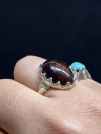 خاتم سليماني احمر فضة925  الشراي07727649572  المكان بغداد حي اور   توص...