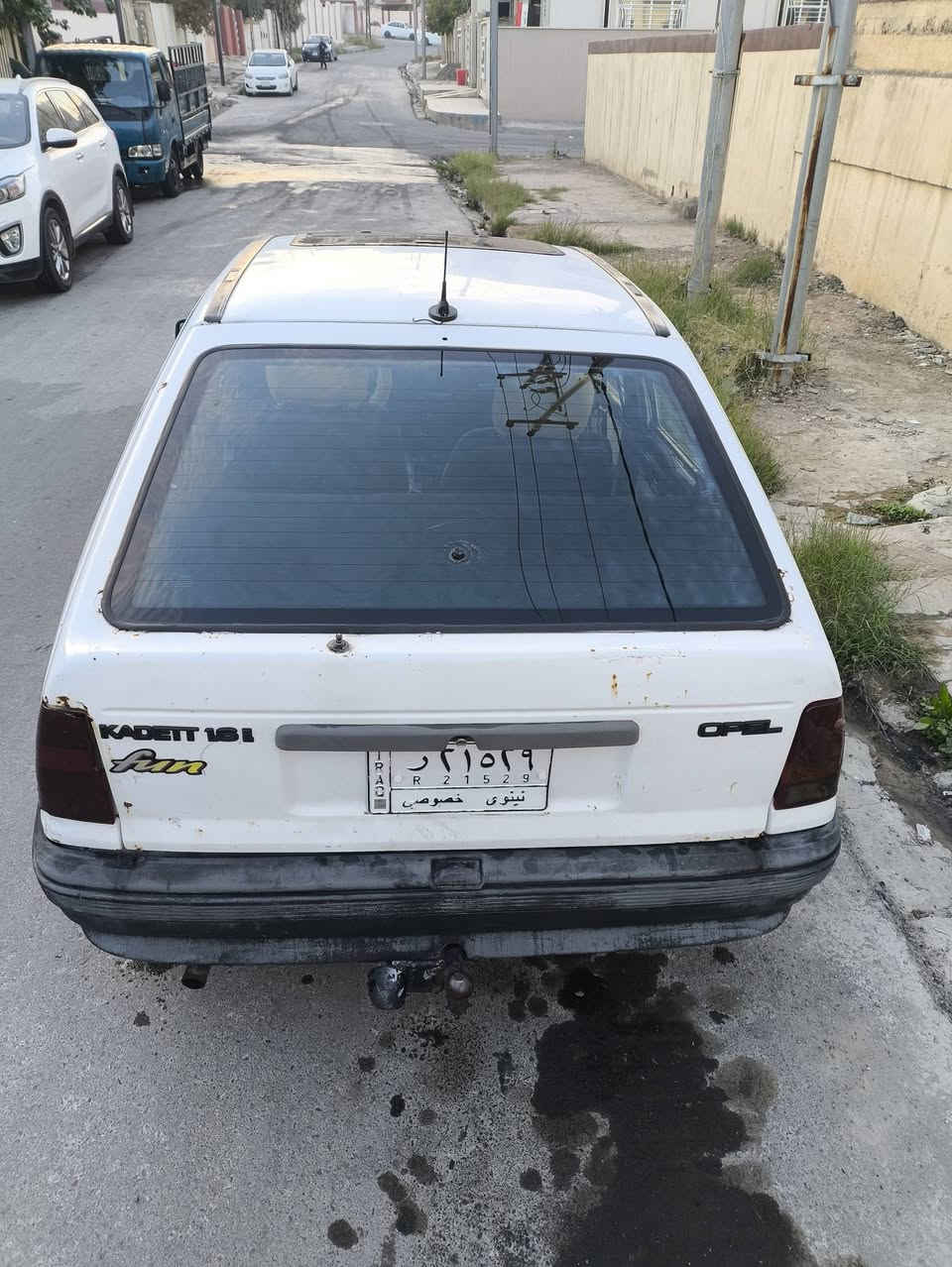 السلام عليكم
اوبل كاديت 1991 لون ابيض سنوية عضم ما نافذة لحد سنة 2028

باسمنا رقم نينوى ألماني كابون بانزين تبادل بيها بدون ضرر 

جاهزة مابيها نقص وايرمنية كلها شغاله كير شرط محرك 16 خيط بخار فقط 

مكانها موصل الأيمن 

عارضها ب 28 $
الاتصال على الرقم 
***********
