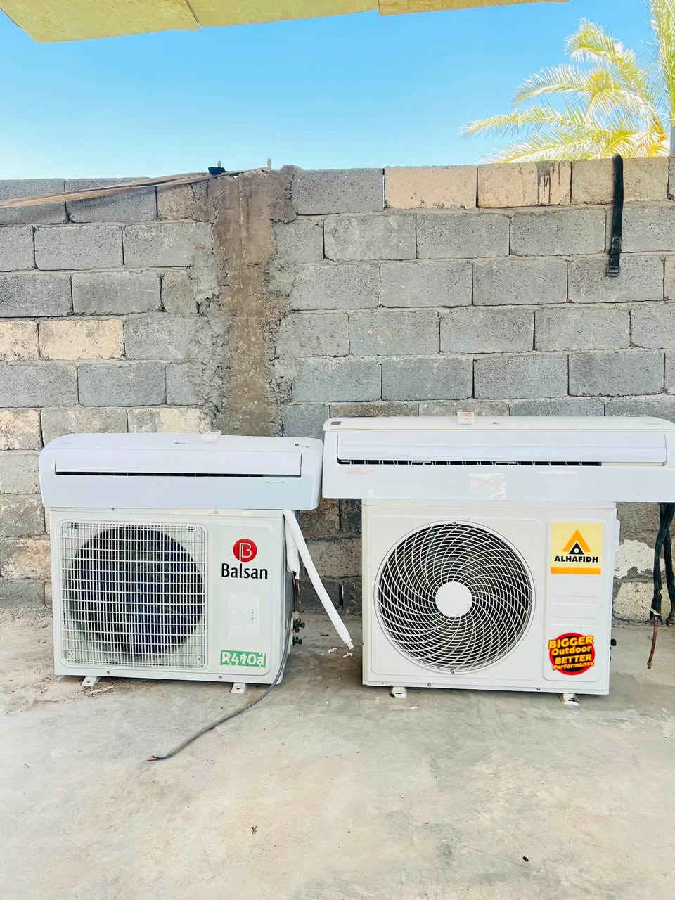 سبالت بيت جبناهن للموكب وما شديناهن الحافظ 2طن
البلسان طن ونص 
حديثات غاز R410
***********
