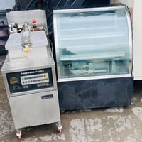 غراض مطعم مستعملا للبيع عارضات كيك العدد 2 كريل بركر منظدي 1 كدر كنتاك...