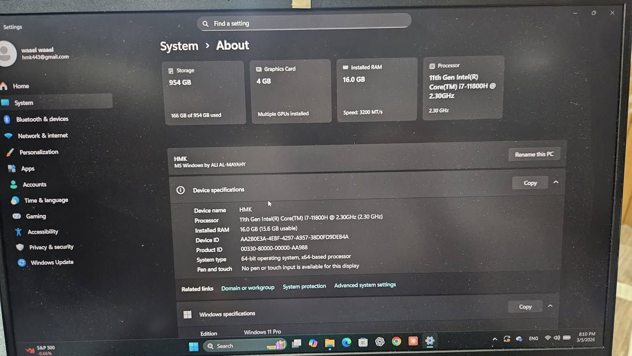 حاسبه hp victus  مال كيمنك واحد تيرا Rtx3050   السعر 950 الف


**إذا كنت صاحب هذا الإعلان وتريد حذفه لأي سبب، رجاءا أرسل رسالة إلى الدعم الفني**