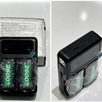 بطاريات Xbox • ٢٦٠٠mAh • شاحن مزدوج USB