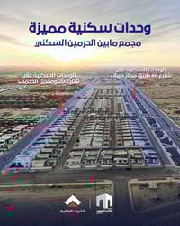 مجمع ما بين الحرمين • واجهات ركنية • شوارع 20م 60م