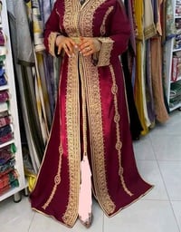 قفطان أنيق • ثوب كريب • مقاسات M-3XL