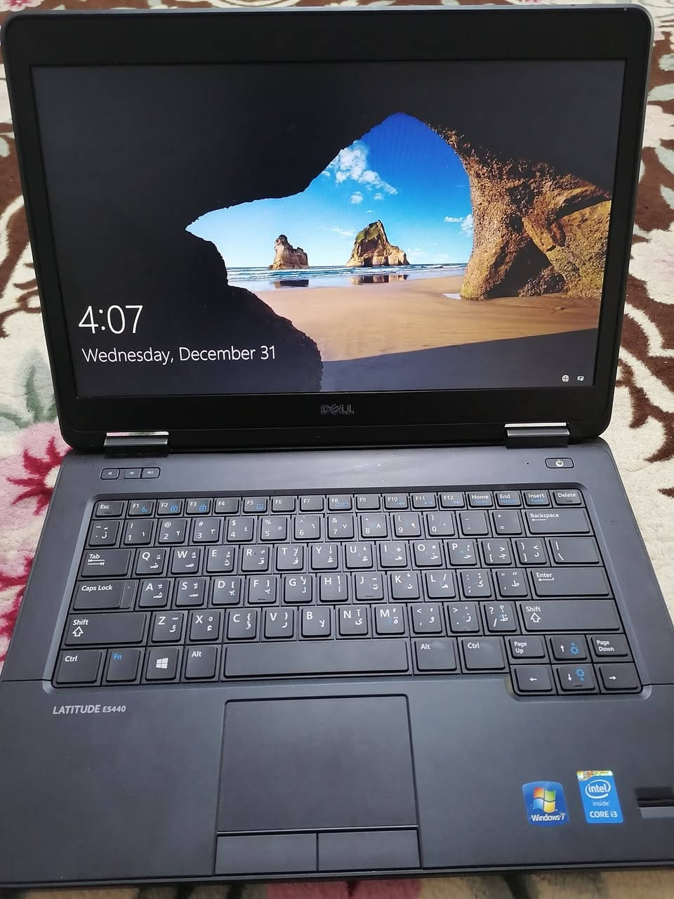 Dell E5440
المعالج i3 الجيل الرابع -رام 8G
هارد 128_ شاشه 14
الكيبورد _عربي _ إنگليزي
الجهاز أمريكي نضيف مستخدم
مشتري صار شهر و 10 ايام ماستخدمته ولاسويت عليه أي حساب. 
السعر 130 الف دينار
***********
