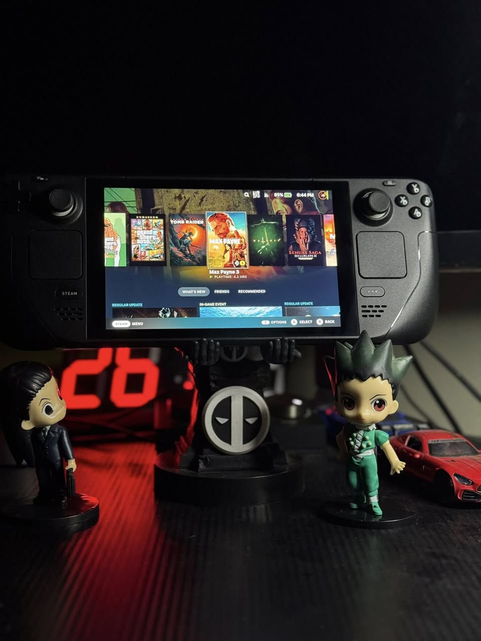 Steam deck LCD 🔥
كامل ملحقاته طبعا استعمال جدا قليل نضافته 100% وبطاريته 97%
كذلك ضفنالة حسابنة الستيم الاوفلاين وحملنة بي اقوى وارغب الالعاب المتنوعة الاكثر طلبا والحديثة مثل رزدنت ايفل ريكوايم وكرمسون دزرت وجيمس بوند وبراغماتا و GTA وغيرهن هواي العاب

ذاكرة الجهاز 64GB ويجي وياه ذاكرة اضافية حجم 512GB

السعر : 525 الف ❤️

*توصيل متوفر لكل المحافظات العراقية ❤️


**إذا كنت صاحب هذا الإعلان وتريد حذفه لأي سبب، رجاءا أرسل رسالة إلى الدعم الفني**