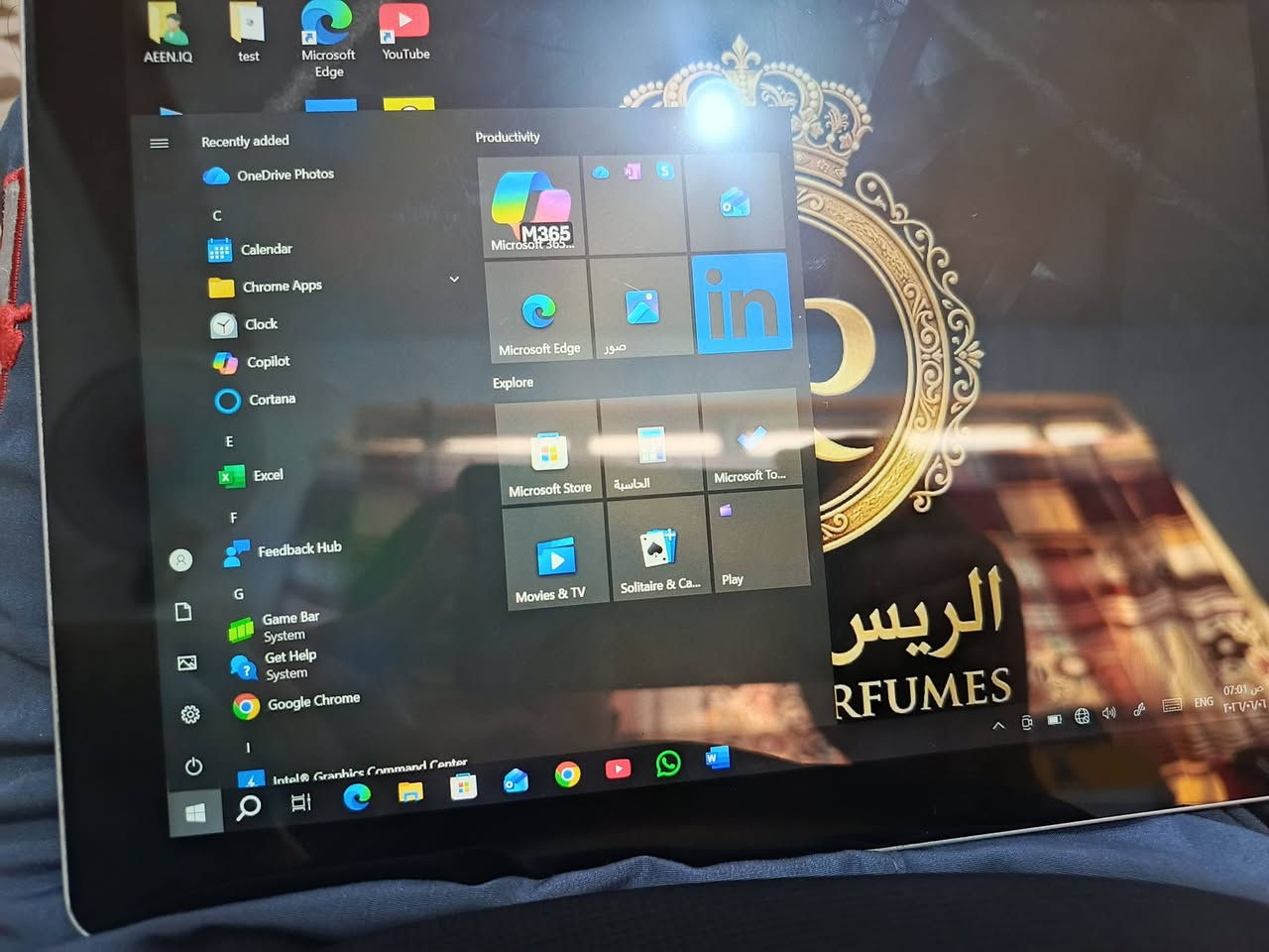 للبيع Microsoft Surface Go (الجيل الأول) بحالة ممتازة
🔹 الموديل: Microsoft Surface Go Gen 1
🔹 المعالج: Intel Pentium Gold 4415Y @ 1.60GHz
🔹 الرام: 8GB RAM
🔹 كرت الشاشة: Intel HD Graphics 615
🔹 النظام: Windows 10 Pro 64-bit
🔹 شاشة لمس أصلية عالية الدقة
🔹 تصميم خفيف وأنيق وسهل الحمل

✅ مناسب للدراسة والجامعة
✅ مناسب للأوفيس والتصفح ومشاهدة الفيديو
✅ ممتاز للعمل اليومي والاجتماعات الإلكترونية
✅ الجهاز يعمل بشكل ممتاز ولا توجد به مشاكل

💰 السعر: 210 دولار قابل للتفاوض بالمعقول

📍 العنوان: العراق - كربلاء - حي المعلمين
📞 للتواصل: ***********

جهاز عملي ومميز من مايكروسوفت، خيار ممتاز للطلاب والموظفين ومن يبحث عن جهاز خفيف للاستخدام اليومي.
