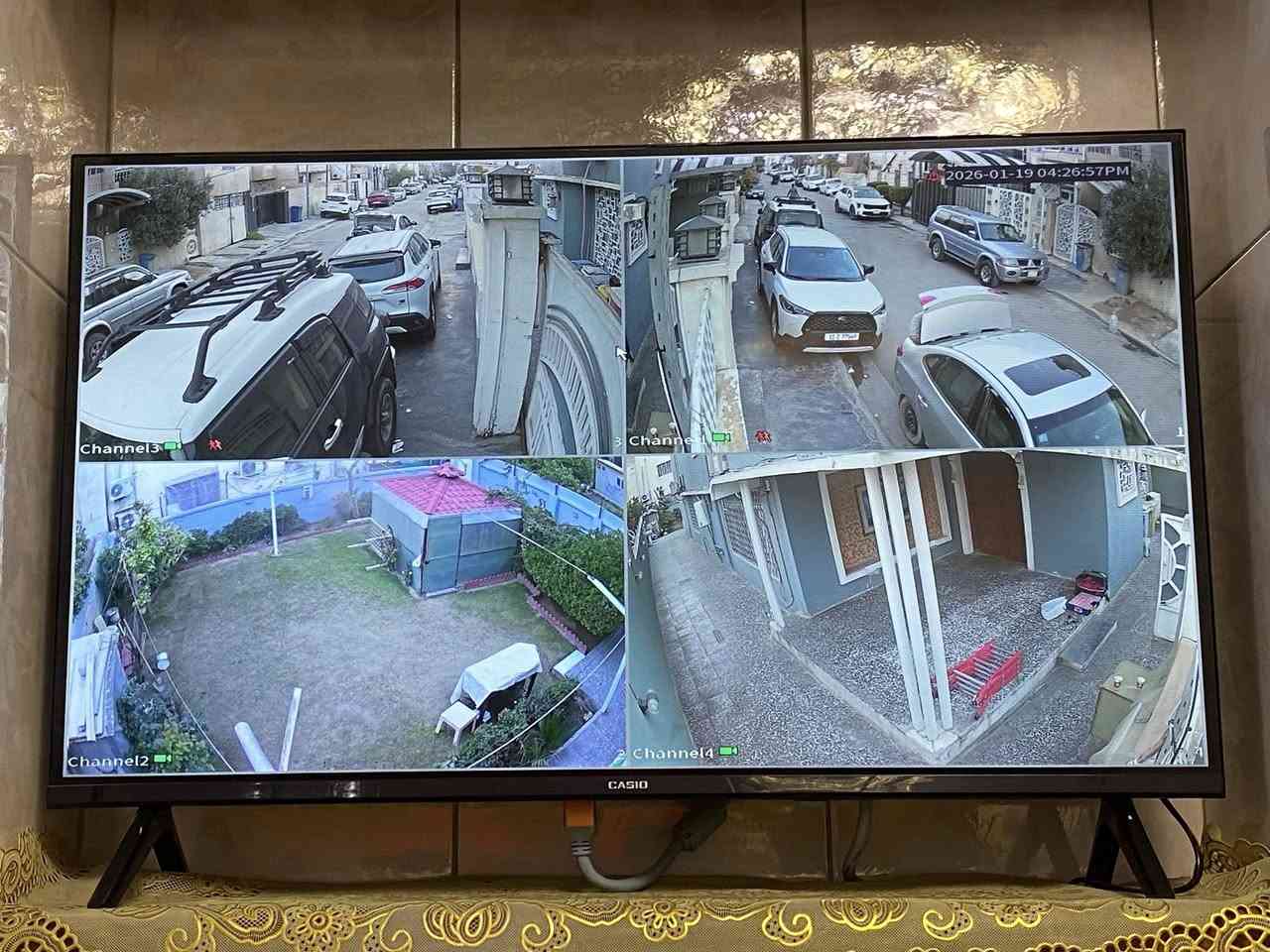 تحية طيبه لجميع المتابعين 
جانب من عملنا في منطقه المنصور تنصيب 
كاميرات داهوا الاصليه بدقه 2 ميكا بيكسل صوت وصوره ملون ليلي نهاري بعدد 4 كاميرات وتشغيلها بواسطه يوبي اس ليثيوم نوع تيستار وربطها بشبكة الانترنت ومشاهدتها من الهاتف عبر تطبيق DMSS  وتم تفعيل حساسات كشف الحركة  Motion detection

مكتب  علي هادي للستلايت وكاميرات المراقبة 
بغداد الغزاليه شارع الضغط 

للحجز والاستفسار اكثر  مراسلتنا عبر رابط الواتساب
‏https://api.whatsapp.com/send/?phone=964***********&text&type=phone_number&app_absent=0
- [ ]
