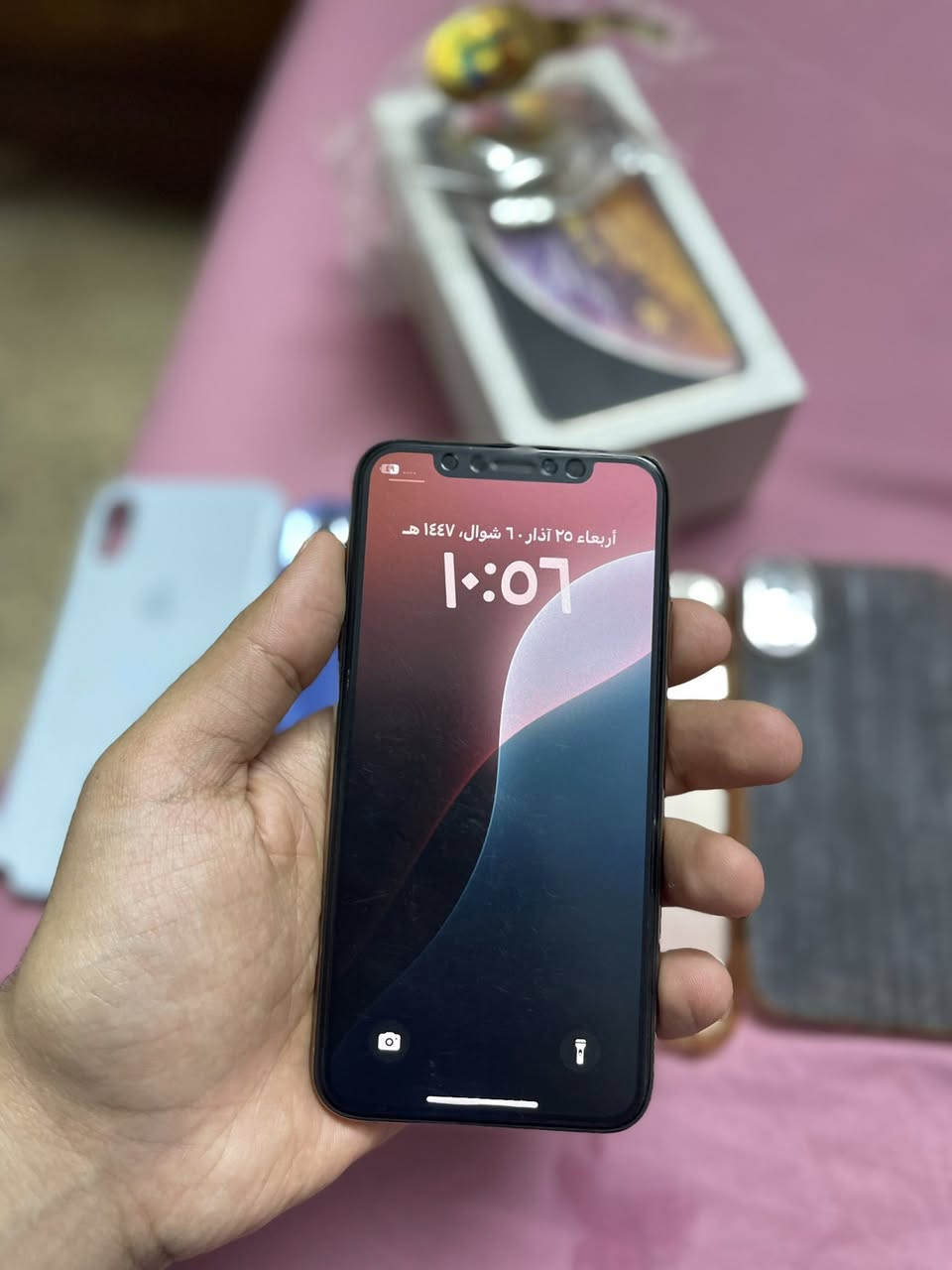 سلام عليكم
Xs فقط ذاكره 64 بطايه 72 ماستر شرق اوسط ممفتوح ولا مبدل بي شي وتر ع فحص 
سعره/175 وبي مجال قليل
الهاتف /***********
المكان /بغداد الرصافه
