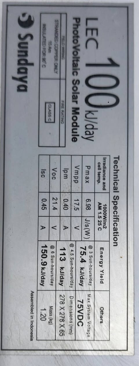خلاية شمسية التفاصيل بالصورة
نظافة ٩٠% سعر الخلية 15 الف


**إذا كنت صاحب هذا الإعلان وتريد حذفه لأي سبب، رجاءا أرسل رسالة إلى الدعم الفني**