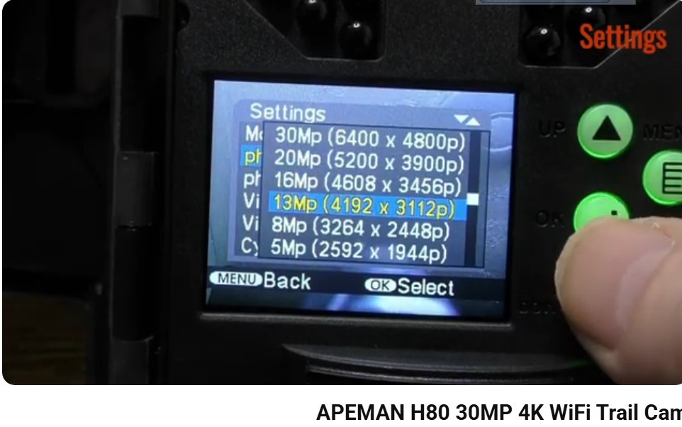 Apeman H80 30MP 4K WiFi Bluetooth Wildlife Trail Camera
كاميرا مراقبه متعددة الاستخدامات
(6400x4800p)دقه فور كي 30 ميغا بكسل
مزوده بالأشعة تحت الحمراء منخفضة التوهج  
تحكم بواسطة تطبيق الهاتف + بلوتوث
شاشه داخليه ملونه+ تعمل على البطاريات والمحوله
مصممه لتحمل الاجواء الحاره والثلجيه ومقاومه للماء
قائمة الاعدادات لضبط اعدادات المستخدم


**إذا كنت صاحب هذا الإعلان وتريد حذفه لأي سبب، رجاءا أرسل رسالة إلى الدعم الفني**