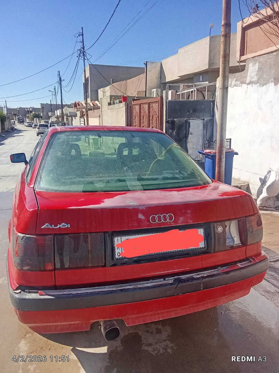 سلام عليكم سياره اودي رقم اديالى مشروع وطني  رقم دولي سنويه لل29  كابون بانزين سياره نضيفه مكان كركوك قضاء الدبس الاتصال على هاذا الرقم ***********
