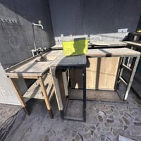 ٣ ميز مال (مطبخ ونراكيل) + ميز سنك + ميز مكتبي شلع ب ١٥٠ الف بغداد حي ...