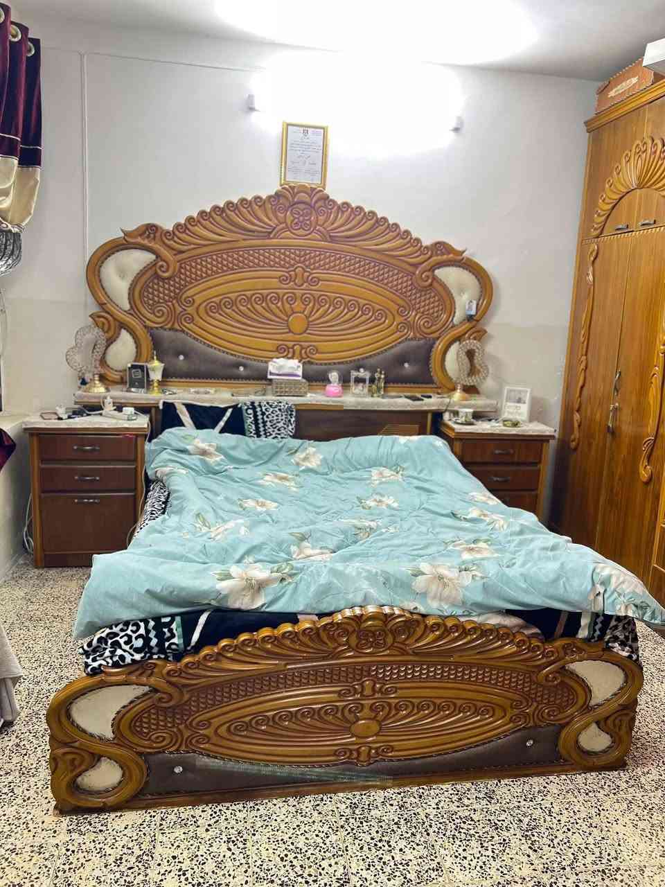 غرفة نوم صاج كلش نظيفة جديدة تقريباً السعر 750 وبيها مجال الرقم ‭0751 202 6569‬

