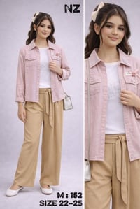 طقم عيد بنات • مقاسات ٦–١٢ سنة • ستايل ناعم