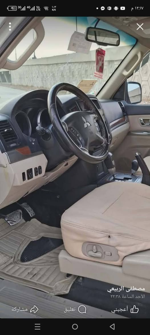 السلام عليكم سياره باجيرو مديل ٢٠٠٨
سياره فول مواصفات خليجيه مكفوله كفاله عامه السعر ب١٣٠ وبيهه مجال قليل مكاني الزعفرانيه ‎***********
