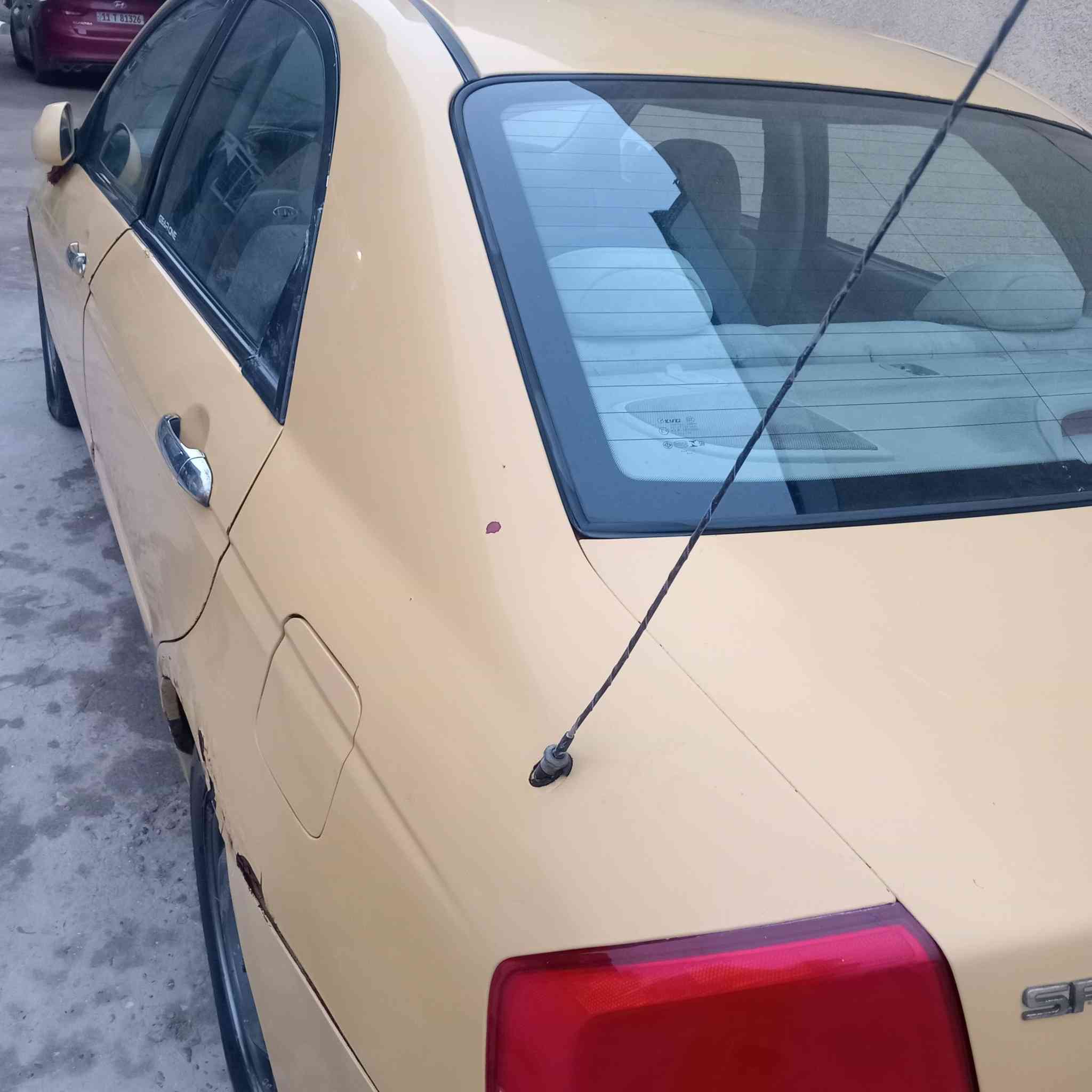 سبكترا 2008 أجره رقم نجف بسمي حادثه ظربه خلفيه بصيطه او بارد بالباب الي خلف السايق البقي سليم منضومه تبريد جديده او مصفره هيئه او غرامات عنواني بابل ابو غرق للاستفسار الاتصال على الرقم ***********
