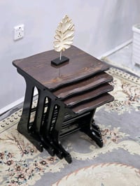 طبلات رباعي متداخلة • خشب متين • توصيل مجاني