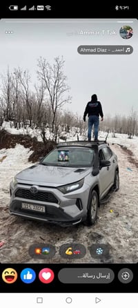 Toyota rav4 2023 Hybrid  وارد كندي حادث جانبي سطحي ماشية 85 الف كيلو ا...