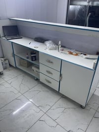 ميز كاشير عمق٥٠ عرض٢٣٠ ارتفاع١٢٠ بغداد السعر ٢٢٥  07806316404