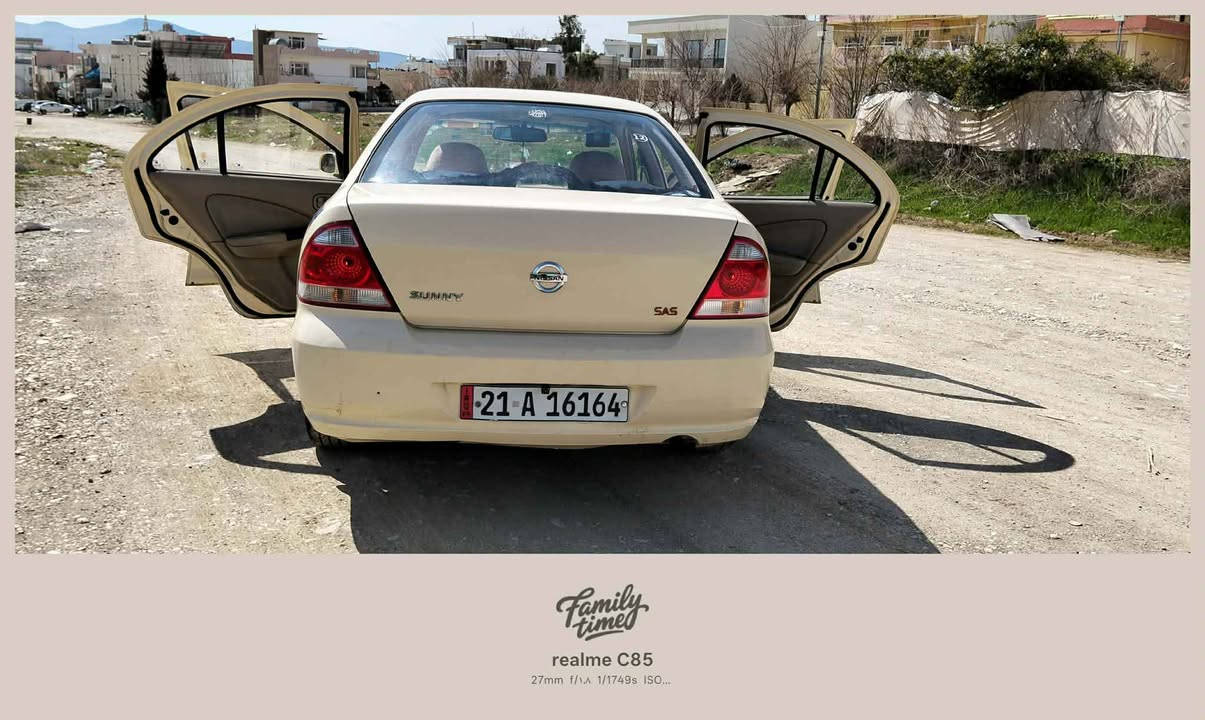 نيسان سه ني تكسي بؤ فرؤشتن موديل 2012 كير عادي كير و مه كينه و ته بريد به شه رت بؤيا خي نيه ده عموليدراوي نيه ره قه م سليماني سه نه وي تا زه يه تا 2029 ته حويل غرامه به شه رت يه ك دينار مه سره في تيا نيه سعري 125$وه ره قه و معا مه له بؤ زا نيا ري به يوه ندي بكه به *********** السليمانية, العراق
