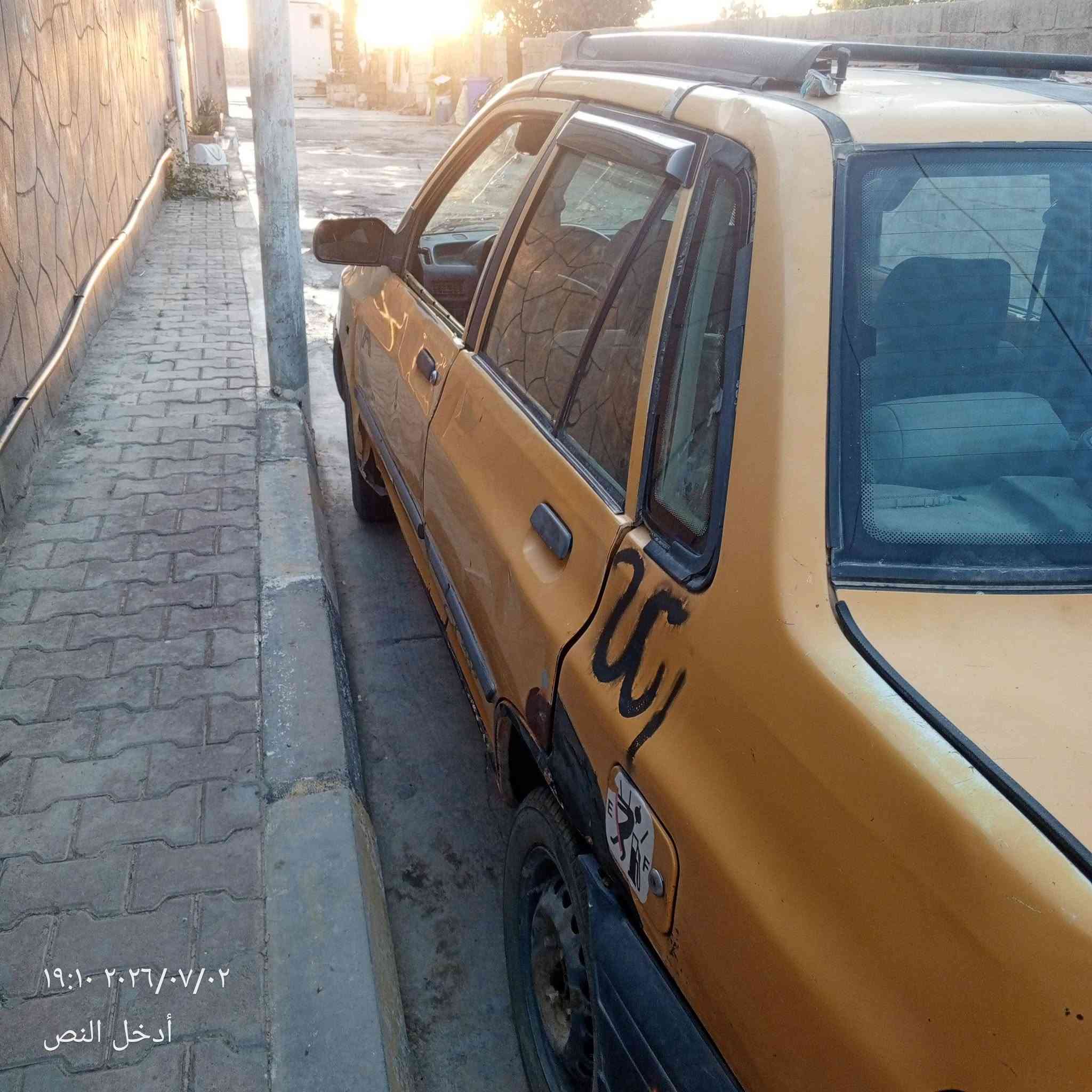 السلام عليكم سايبا للبيع ٢٠٠٧ سنوية نافذة مكانه الانبار راوه السعر ٩  ورقات الاتصال ***********
