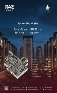 مشروع ابراج الحياه يقدم لكم افضل المساحات المناسبه ١٢٦ م ١٥٠ م  ١٧٠ م ...