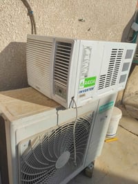 مكيف واحد طن انفيرتر تحكم امبيريه من ٢امبير ل٤ مكفول وعلفحص شرط ثلج ❄ ...