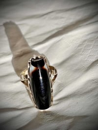 خاتم جزع • جزع طبيعي • صياغة يدوية