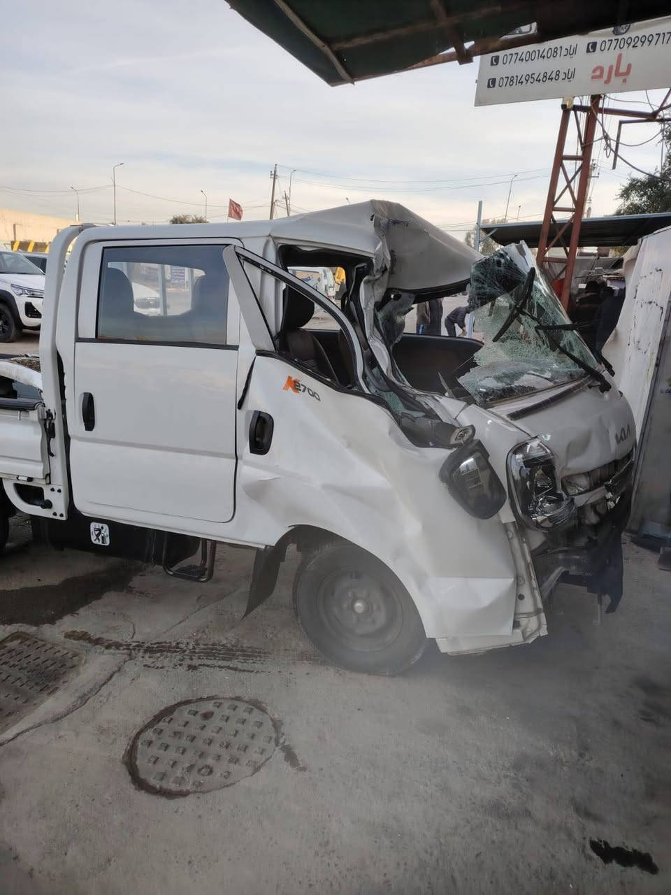 قبل وبعد اياد شمري سمكرة كافه انواع سيارات شارع شيخ عمر شارع كيا  ***********  ***********
