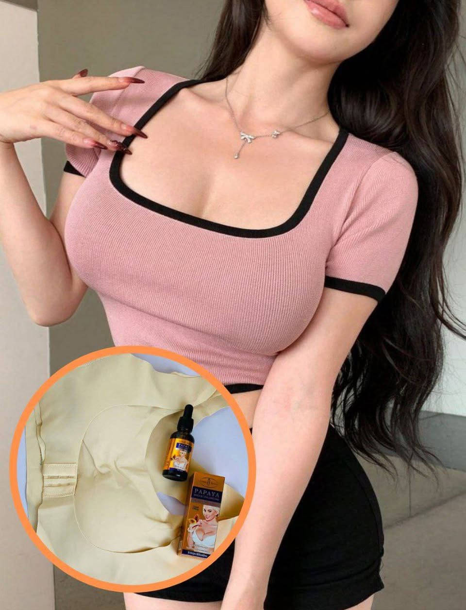 🧡عرض الأنثوي🧡
صدرك صغير وتردين تبرزين منطقة الصدر بمنتجات أمنه وطبيعيه سيروم البابايا للصدر لتكبير ورفع وشد الصدر مع حمالة صدر مريحة جدا تشد الصدر بشكل جميل. 💯

🧡. زيت  تكبير الصدر ذو جوده عاليه 
%100 طبيعي 💯 
👈زيت البابايا الطبيعي لتعزيز الدورة الدموية واللمفاوية وتكبير الصدر بمكوناته الطبيعيه وبدون آثار جانبية والذي بدوره يعمل على زيادة إفراز الهرمونات الأنثوية مثل الأستروجين والبروجسترون.   وتحافظ على وضعية الجسم المناسبة 
مريحة جدا للسماح لك بالعمل بشكل أكثر كفاءة مع إجهاد أقل وإجهاد الأربطة والعضلات. 
القياسات. M. L. XL. XXL.  
الحجز خاص واتساب***********
🚘يوجد خدمة توصيل لجميع محافظات العراق
