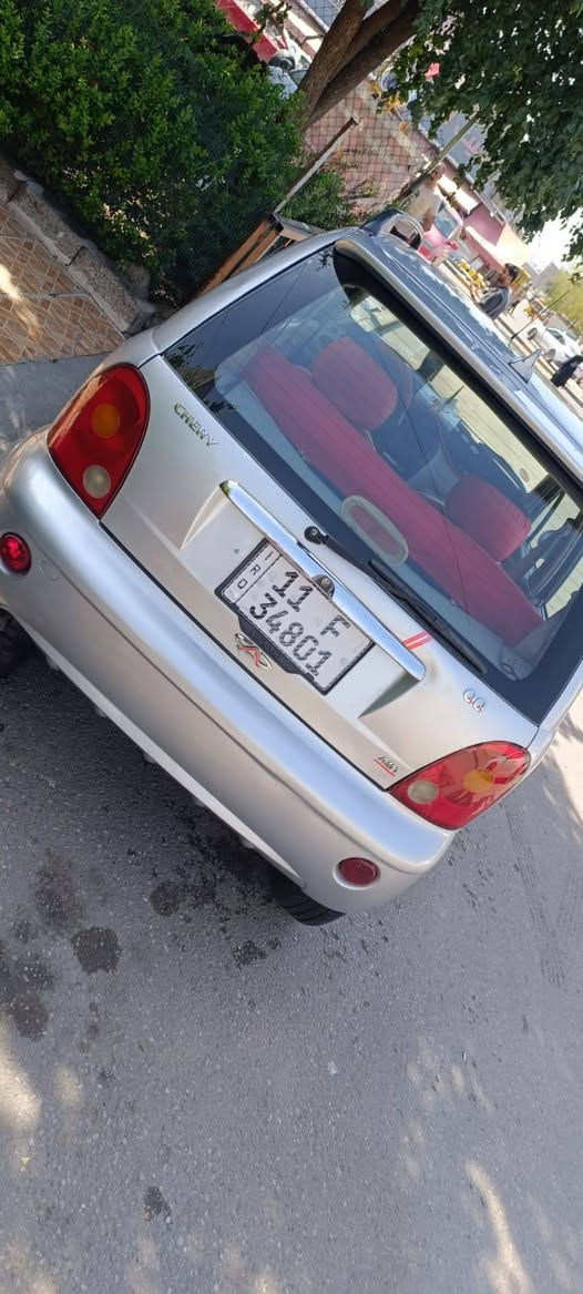 السلام عليكم
شيري كيو كيو 2012
السياره جاهزه 
صدر جديد. امامي والخلفي
تخم تاير جديد 
تبريد ثلج 🥶 
كهربائيات كامله وشغاله 
حلوه السياره وناعمه 
كير اوتوماتيك 
السعر 36وبيها مجال بسيط 
العنوان بغداد الكرخ 
***********
