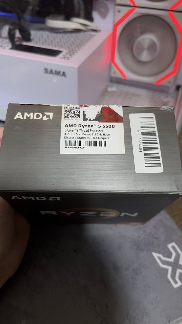 R5 5500 Box
مستخدم قليل كامل مع الفان 
110,000 وبي مجال بسيط - مكاني بصرة


**إذا كنت صاحب هذا الإعلان وتريد حذفه لأي سبب، رجاءا أرسل رسالة إلى الدعم الفني**