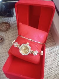 ساعة • سوار • طلاء ذهبي